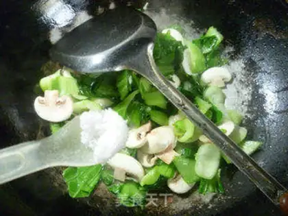 Make Mushrooms and greens step 6