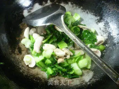 Make Mushrooms and greens step 7