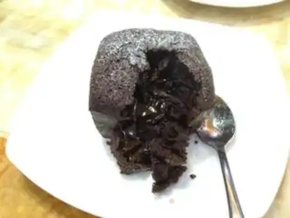 Make Chocolate lava cake step 11