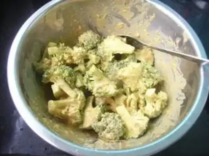 Make In print, fried broccoli step 5