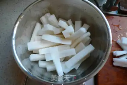 Make The radish step 0