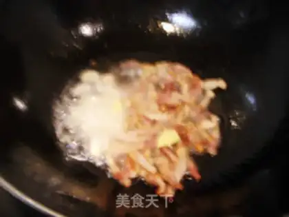 Make The veggie fried meat step 1
