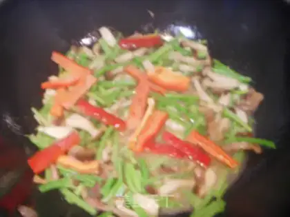 Make The veggie fried meat step 2