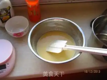 Make Orange mousse cake step 3
