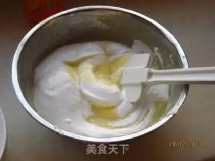 Make Orange mousse cake step 5