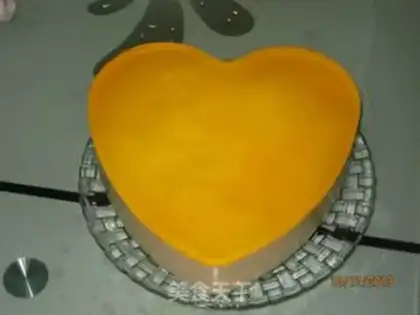Make Orange mousse cake step 7