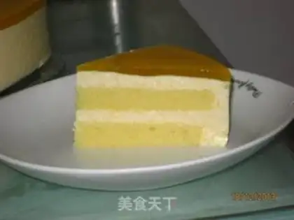 Make Orange mousse cake step 8