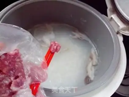 Make Pork porridge step 7