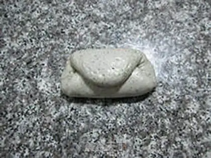 Make A greasy rice paste with dried toast step 12
