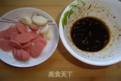 Make Ham rice step 2