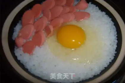 Make Ham rice step 3