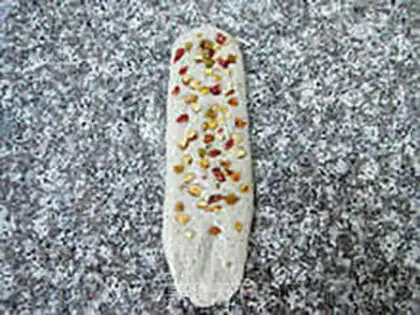 Make A greasy rice paste with dried toast step 18