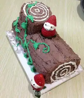 Make Christmas stake cake step 13