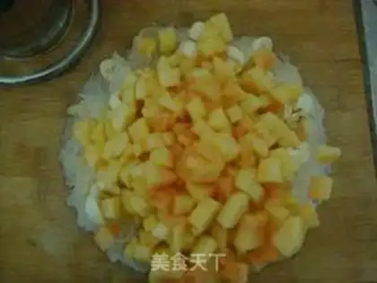 Make The papaya lumber step 1
