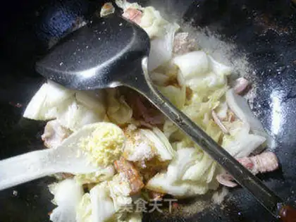 Make Shrimp sauced cabbage step 7