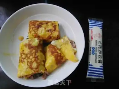 Make Bacon cheese fried eggs step 8