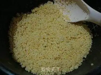 Make Bean scum, rice pot step 1