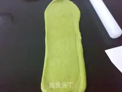 Make Green tea cream toast step 6