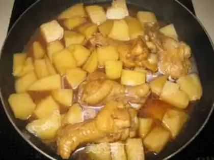 Make Chicken wings and potatoes step 9