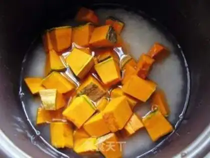 Make Pumpkin rice step 3