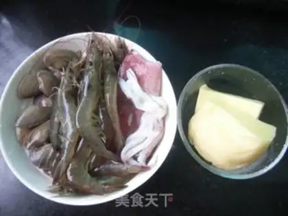 Make Cheese and seafood step 0