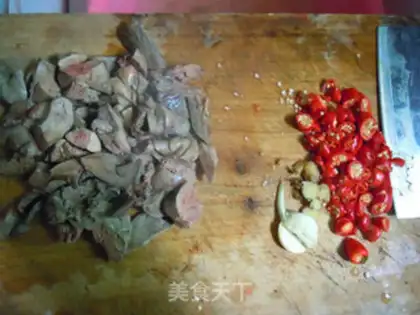 Make Spicy duck liver step 2