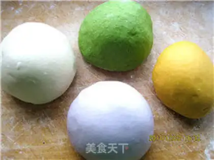 Make Mixer color dumplings step 5
