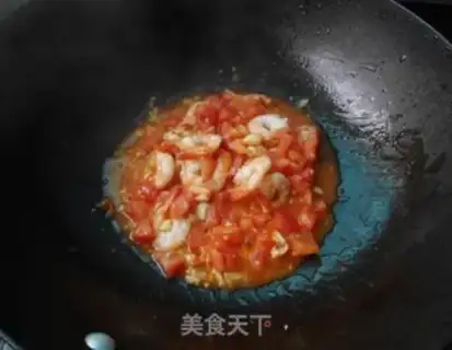 Make Tomato shrimp pasta step 7
