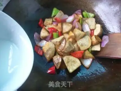 Make Onion fried tart step 6