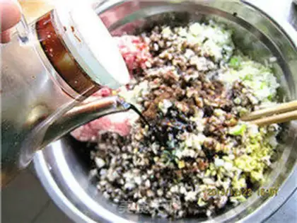 Make Mixer color dumplings step 9