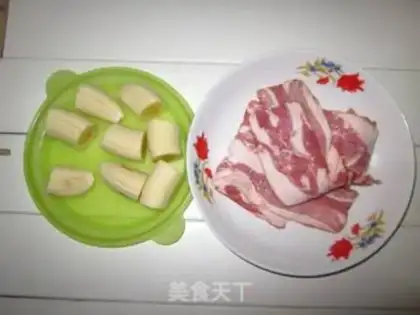 Make Bacon banana roll step 1