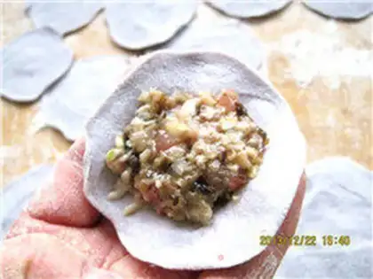 Make Mixer color dumplings step 14