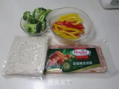 Make Bacon pepper oatmeal step 0