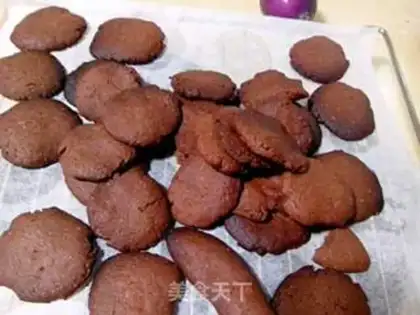 Make Black chocolate cocoa cookies step 6