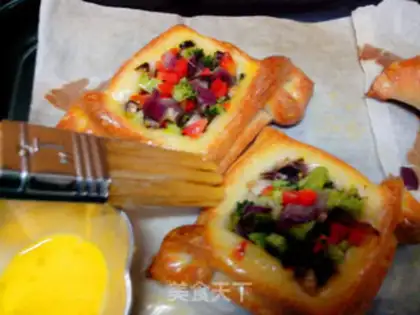 Make Vegetable salad bread step 14