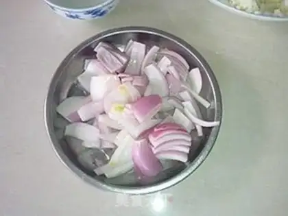Make Mushroom sausage rice step 6