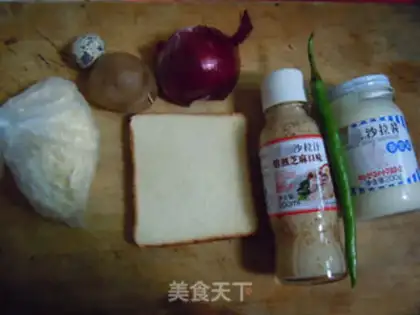 Make Toast salad step 0