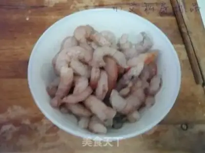 Make Piper peppers, fried shrimp step 1