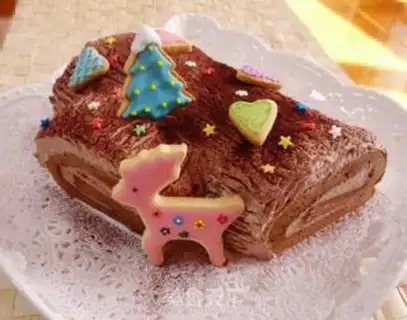 Make Christmas root cake step 6