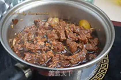 Make Red beef noodles step 7