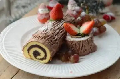 Make Christmas stake cake step 18