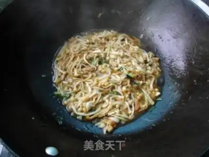 Make Golden pin mushrooms and broccoli step 6