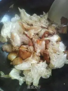 Make Meat-burned cabbage fans step 6