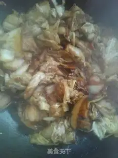 Make Meat-burned cabbage fans step 7