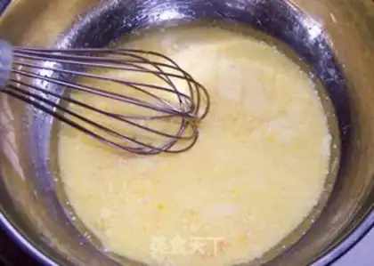 Make Black sesame ricin cake step 2