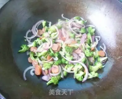 Make Orchid sausage omelet step 5
