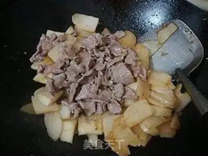 Make Cream beef chips step 8