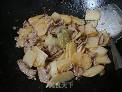 Make Cream beef chips step 9