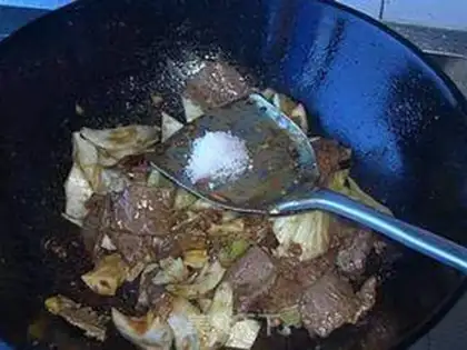 Make Scrambled lamb step 7