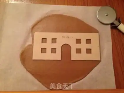 Make Christmas gingerbread house step 3